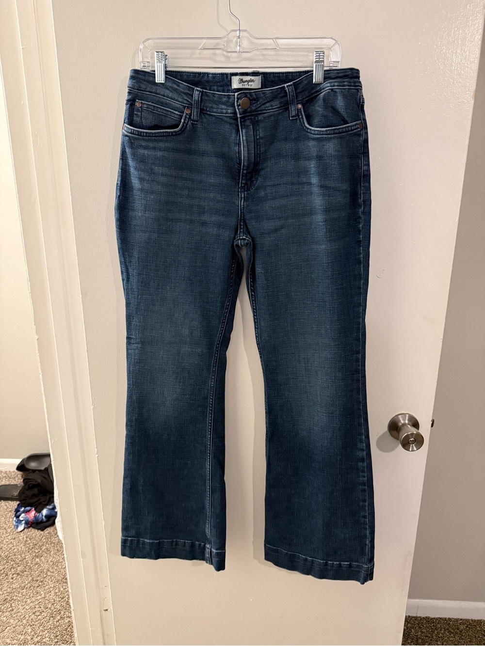 Wrangler Retro Women’s Mid Rise Trouser Jeans Size 15x32 Western Wide Leg